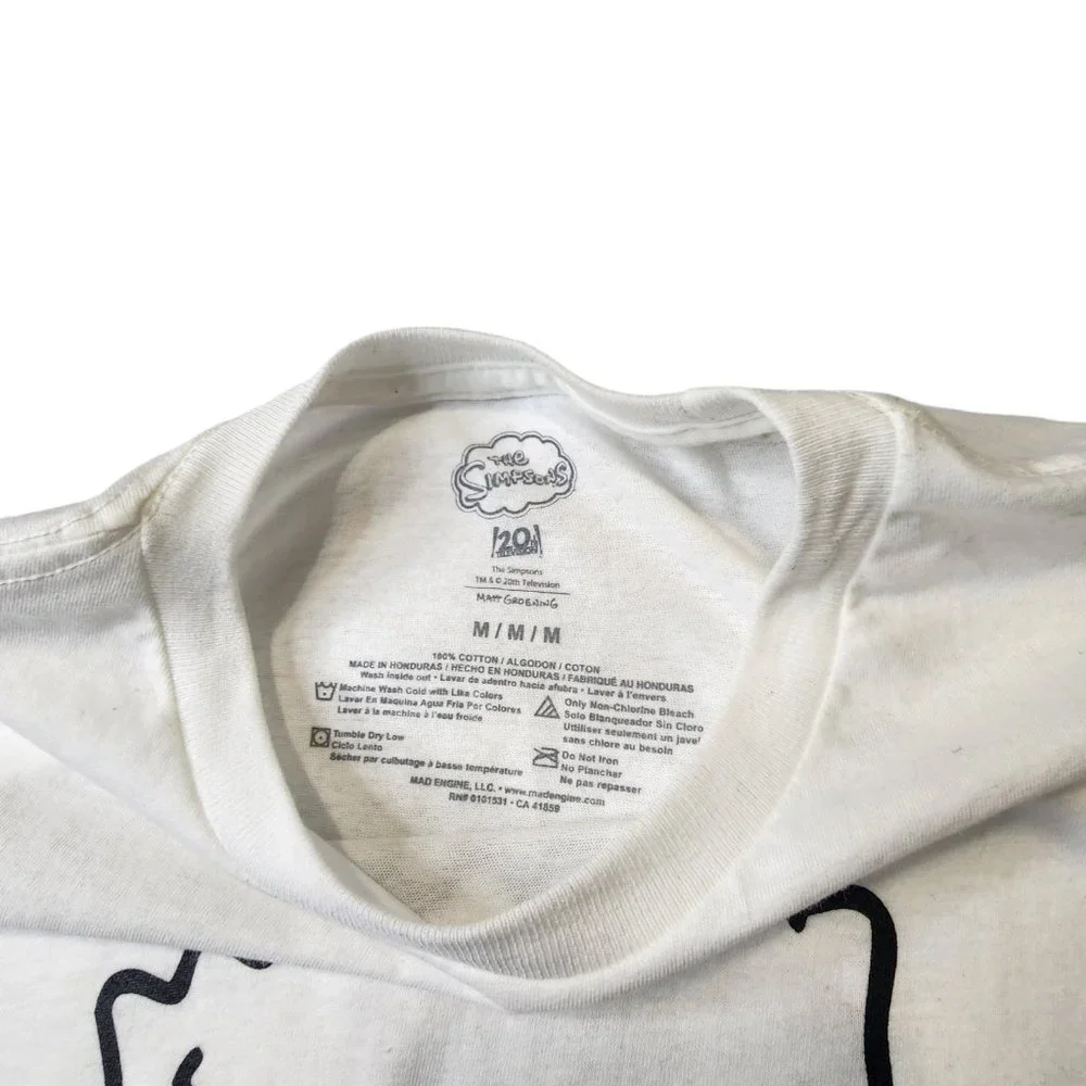 Mens Crew Neck Short Sleeve Regular Fit The Simpsons Graphic T-Shirt - Picture 2 of 2